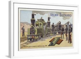 Locomotive for Transporting Siege Weaponry, 1890-null-Framed Giclee Print