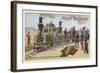 Locomotive for Transporting Siege Weaponry, 1890-null-Framed Giclee Print