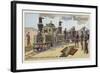 Locomotive for Transporting Siege Weaponry, 1890-null-Framed Giclee Print