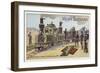 Locomotive for Transporting Siege Weaponry, 1890-null-Framed Giclee Print