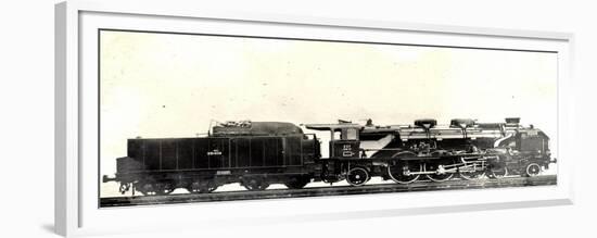 Locomotive Francaise, A 33, Machine No 231058, Pacific-null-Framed Premium Giclee Print