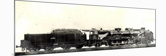 Locomotive Francaise, A 33, Machine No 231058, Pacific-null-Mounted Premium Giclee Print