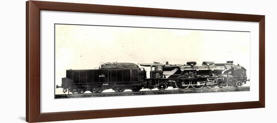 Locomotive Francaise, A 33, Machine No 231058, Pacific-null-Framed Giclee Print