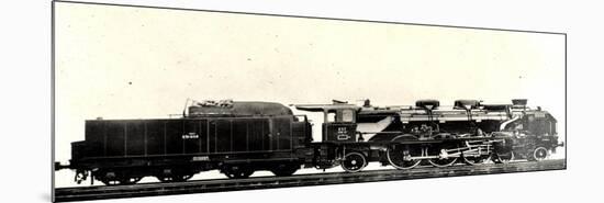 Locomotive Francaise, a 33, Machine No 231058-null-Mounted Premium Giclee Print