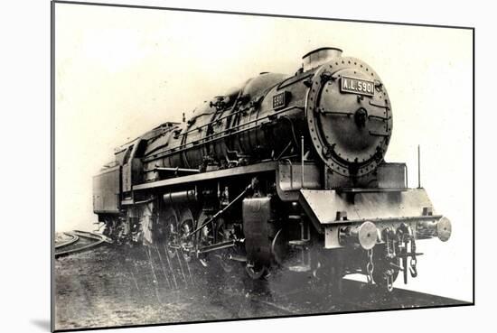 Locomotive Francaise, Alsace, Lorraine, G No 13-null-Mounted Giclee Print