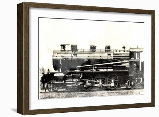 Locomotive Francaise, D 51, Machine 5801, Schmidt,1915-null-Framed Giclee Print