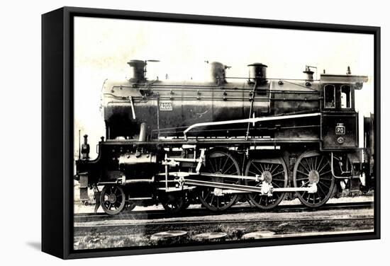 Locomotive Francaise, P.O. Midi-Machine No 4203-null-Framed Stretched Canvas