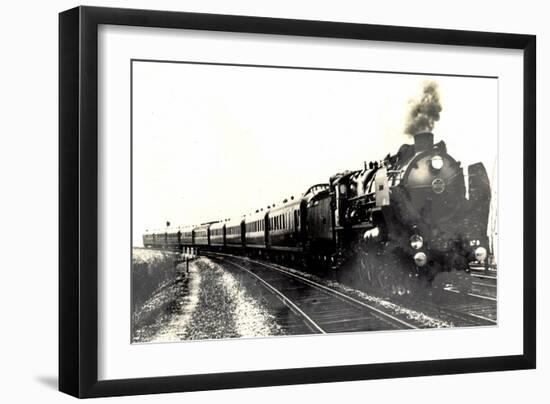 Locomotive Francaise, Serie 31251, 31290, Type 1930-null-Framed Giclee Print