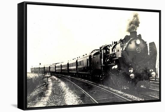 Locomotive Francaise, Serie 31251, 31290, Type 1930-null-Framed Stretched Canvas