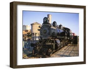 Locomotive, Haymarket District, Lincoln, Nebraska, USA-Michael Snell-Framed Photographic Print