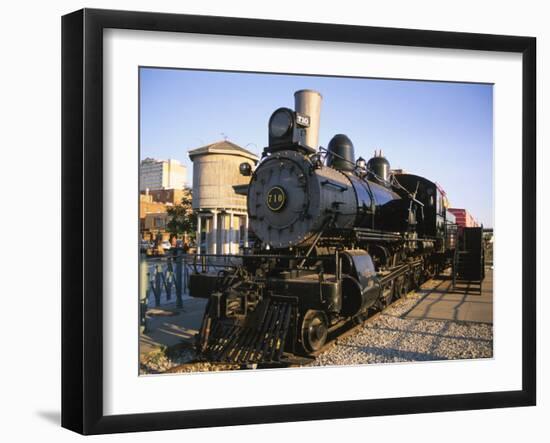 Locomotive, Haymarket District, Lincoln, Nebraska, USA-Michael Snell-Framed Photographic Print