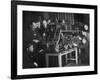 Locomotive Named Stalin is Studied at the Locomotive Laboratory of the Technical Institute-Margaret Bourke-White-Framed Photographic Print