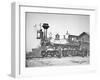 Locomotive Number 23 at Wyoming Station New Little Laramie River, Wyoming, 1868-Andrew Joseph Russell-Framed Giclee Print