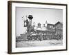 Locomotive Number 23 at Wyoming Station New Little Laramie River, Wyoming, 1868-Andrew Joseph Russell-Framed Giclee Print