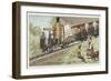 Locomotive of the Rigi Mountain Railway, Switzerland, 1871-European School-Framed Giclee Print