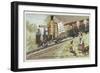 Locomotive of the Rigi Mountain Railway, Switzerland, 1871-European School-Framed Giclee Print