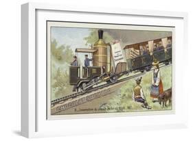 Locomotive of the Rigi Mountain Railway, Switzerland, 1871-European School-Framed Giclee Print