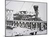 Locomotive of the US Military Railroads-null-Mounted Giclee Print