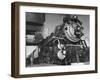 Locomotive of Train at Water Stop During President Franklin D. Roosevelt's Trip to Warm Springs-Margaret Bourke-White-Framed Photographic Print