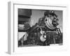 Locomotive of Train at Water Stop During President Franklin D. Roosevelt's Trip to Warm Springs-Margaret Bourke-White-Framed Photographic Print