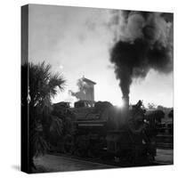 Locomotive Rolling Into Junction at Sunrise-Alfred Eisenstaedt-Stretched Canvas