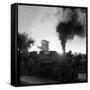 Locomotive Rolling Into Junction at Sunrise-Alfred Eisenstaedt-Framed Stretched Canvas