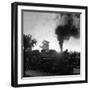 Locomotive Rolling Into Junction at Sunrise-Alfred Eisenstaedt-Framed Photographic Print