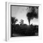 Locomotive Rolling Into Junction at Sunrise-Alfred Eisenstaedt-Framed Photographic Print