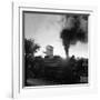 Locomotive Rolling Into Junction at Sunrise-Alfred Eisenstaedt-Framed Photographic Print