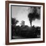 Locomotive Rolling Into Junction at Sunrise-Alfred Eisenstaedt-Framed Photographic Print