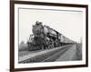 Locomotive Train Moving down Tracks-null-Framed Photographic Print