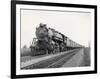 Locomotive Train Moving down Tracks-null-Framed Photographic Print