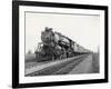 Locomotive Train Moving down Tracks-null-Framed Photographic Print