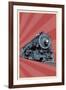 Locomotive-Lantern Press-Framed Art Print