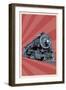 Locomotive-Lantern Press-Framed Art Print