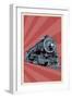 Locomotive-Lantern Press-Framed Art Print