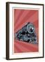 Locomotive-Lantern Press-Framed Art Print