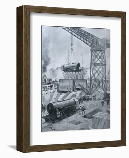 Locomotives, 1914-18-Henri Rudaux-Framed Giclee Print