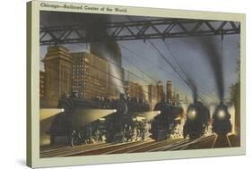 Locomotives, Chicago, Illinois-null-Stretched Canvas