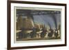 Locomotives, Chicago, Illinois-null-Framed Premium Giclee Print