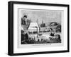 Locomotives from Liverpool and Manchester Competing for Railway Contract-null-Framed Giclee Print