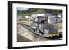 Locomotives Used to Pull Ships Through the Locks, Panama Canal, Panama, Central America-Mark Chivers-Framed Photographic Print