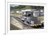 Locomotives Used to Pull Ships Through the Locks, Panama Canal, Panama, Central America-Mark Chivers-Framed Photographic Print