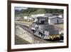 Locomotives Used to Pull Ships Through the Locks, Panama Canal, Panama, Central America-Mark Chivers-Framed Photographic Print