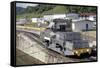 Locomotives Used to Pull Ships Through the Locks, Panama Canal, Panama, Central America-Mark Chivers-Framed Stretched Canvas