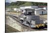Locomotives Used to Pull Ships Through the Locks, Panama Canal, Panama, Central America-Mark Chivers-Stretched Canvas