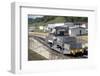 Locomotives Used to Pull Ships Through the Locks, Panama Canal, Panama, Central America-Mark Chivers-Framed Photographic Print