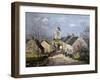 Locronan, la rue descendante-Maxime Maufra-Framed Giclee Print