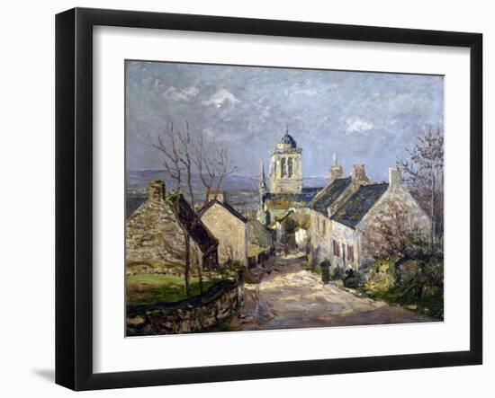 Locronan, la rue descendante-Maxime Maufra-Framed Giclee Print