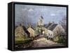 Locronan, la rue descendante-Maxime Maufra-Framed Stretched Canvas